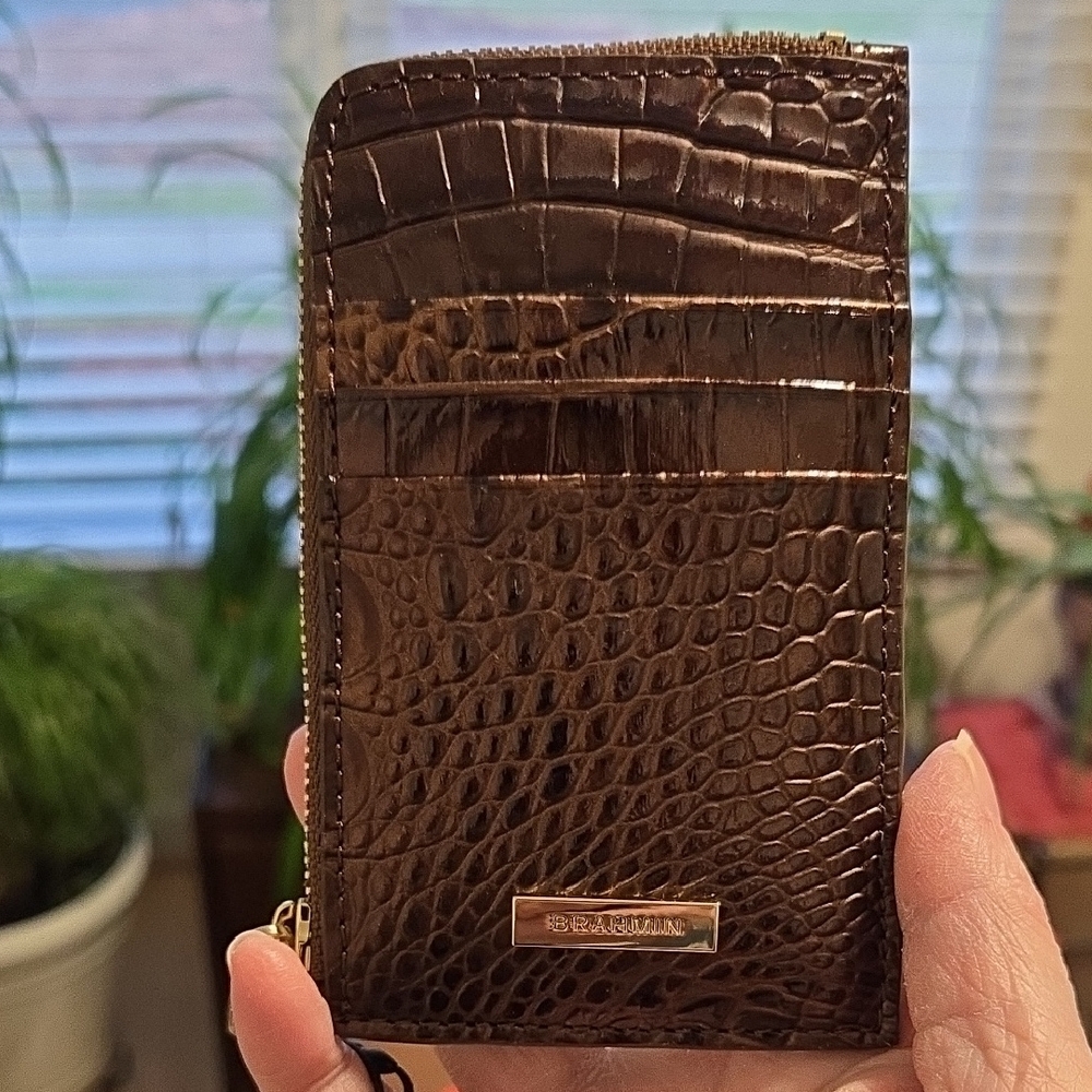NWT Brahmin Lennon Wallet in Ganache Ombre Melbourne. Leather.